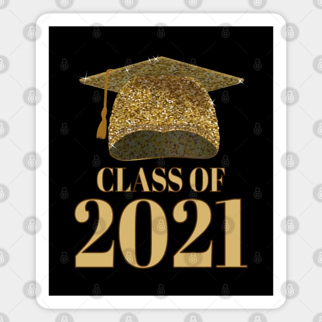 Graduation Cap Class Of 2021 Senior Magnet by SpaceManSpaceLand